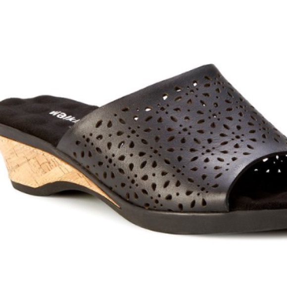 Walking Cradles Black Kerry Leather Sandal Women’s Size 11 Medium - Picture 4 of 6